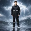 Black raincoat, disposable electric bike for men, large raincoat, plastic raincoat Specification image